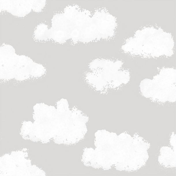 Παιδική ταπετσαρία τοίχου BEHANG PUCK & ROSE Clouds grey